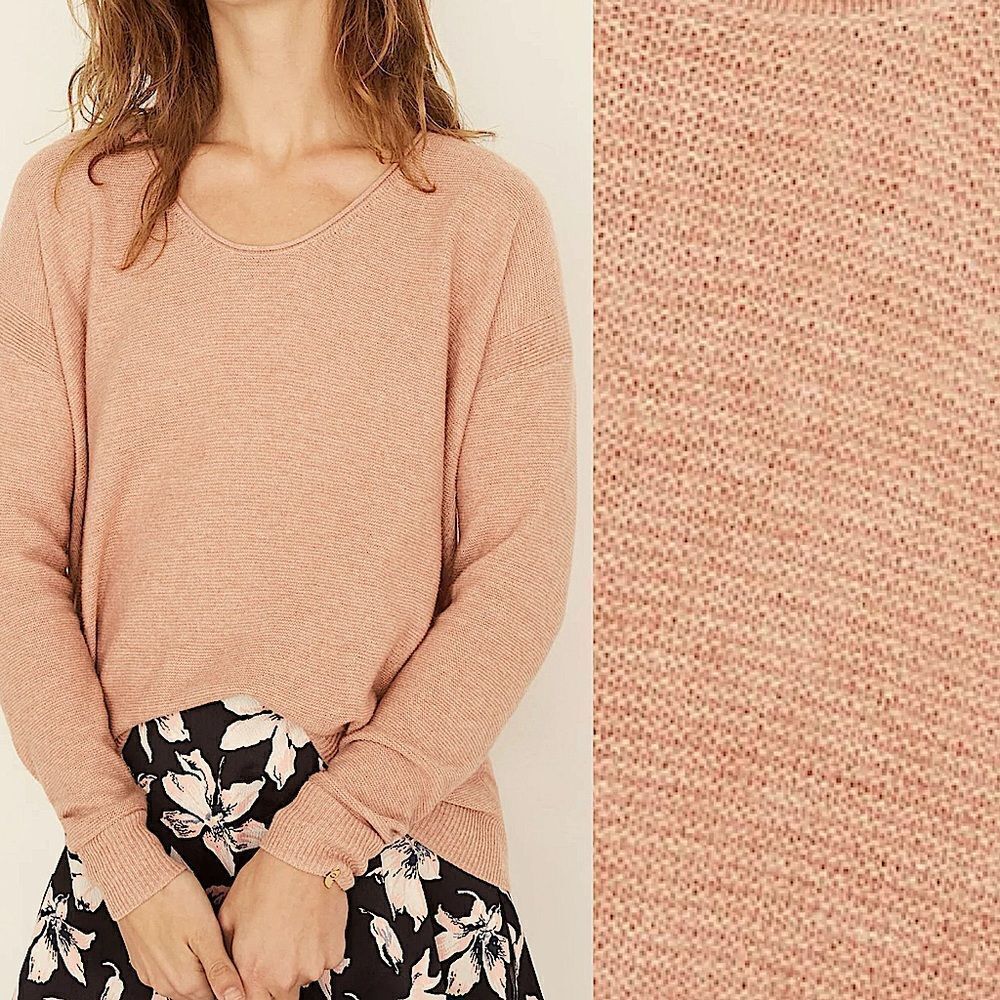 Madewell Kimball Pullover Sweater lightweight merino wool alpaca blend hi low XS